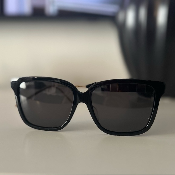 Gucci BLACK & gold TOW BP 37690 trendy sunglasses - Picture 3 of 14